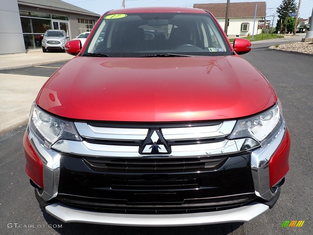 Rally Red Metallic 2017 Mitsubishi Outlander SE S-AWC Exterior Photo #144207258