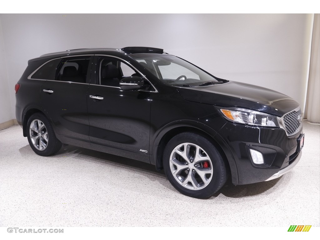 Ebony Black 2018 Kia Sorento SX AWD Exterior Photo #144207624