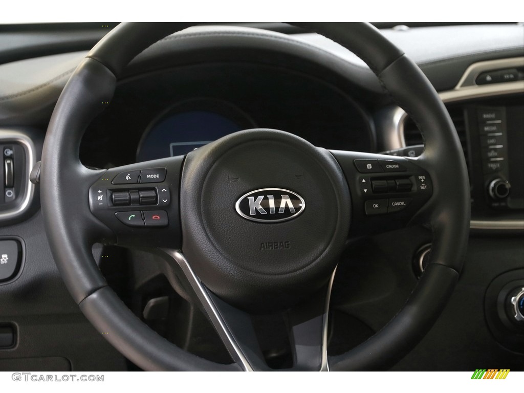 2018 Kia Sorento SX AWD Black Steering Wheel Photo #144207738