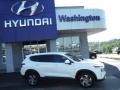 2021 Quartz White Hyundai Santa Fe SE AWD  photo #2