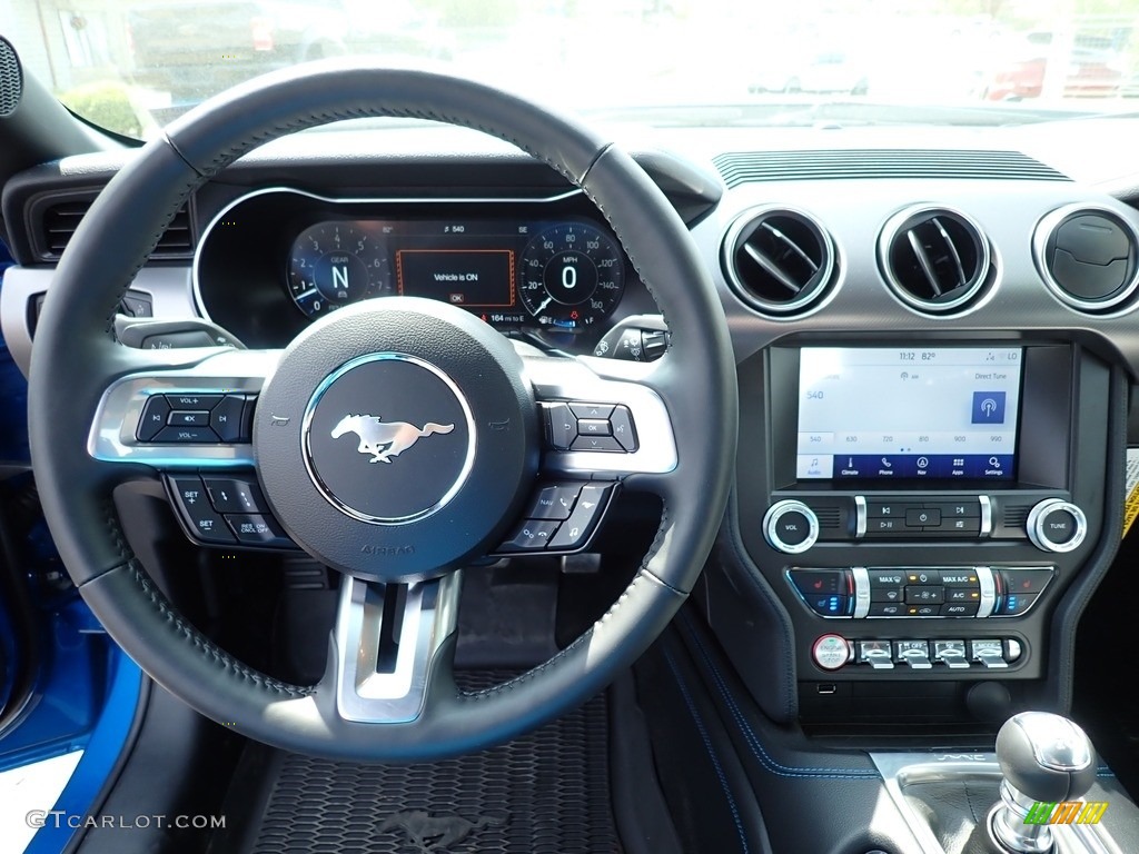2021 Ford Mustang GT Premium Fastback Ebony Dashboard Photo #144208638