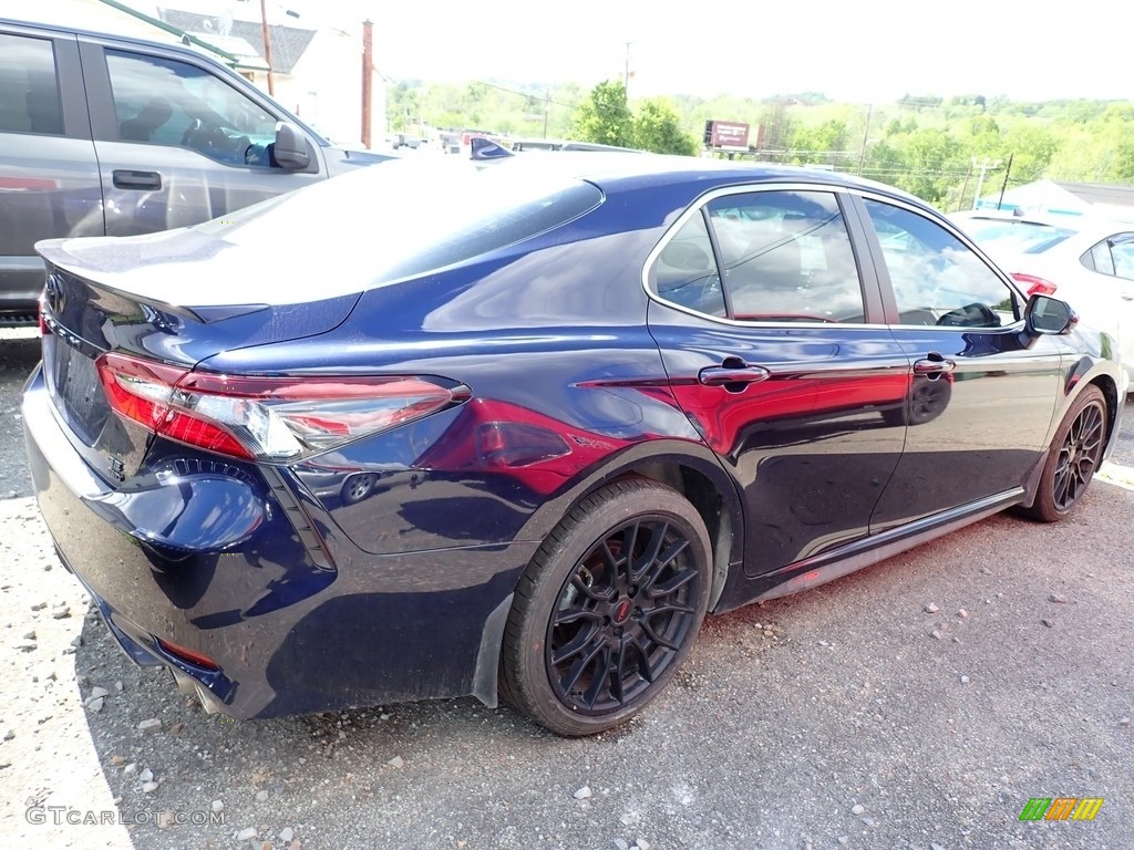 2021 Camry SE AWD - Blueprint / Black photo #3
