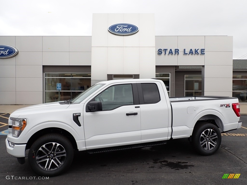 2022 F150 STX SuperCab 4x4 - Oxford White / Medium Dark Slate photo #1