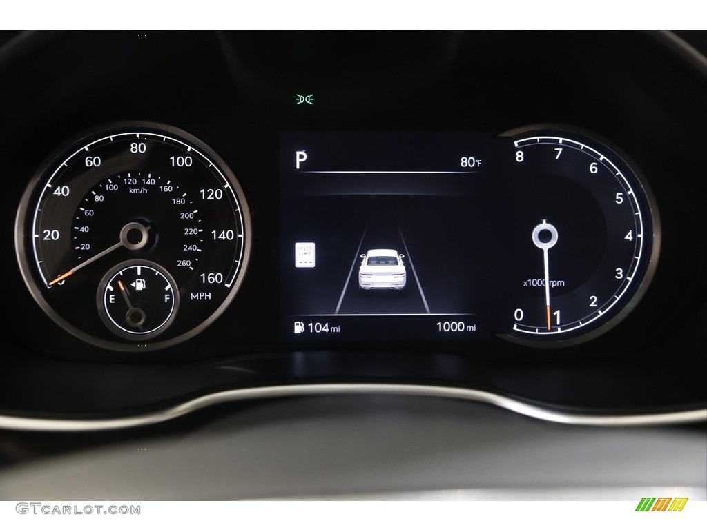 2022 Genesis G80 2.5T AWD Gauges Photo #144209511