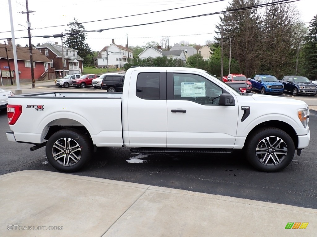 Oxford White 2022 Ford F150 STX SuperCab 4x4 Exterior Photo #144209607