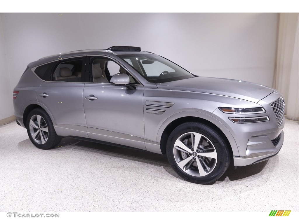 Savile Silver 2022 Genesis GV80 3.5T Advanced AWD Exterior Photo #144210844