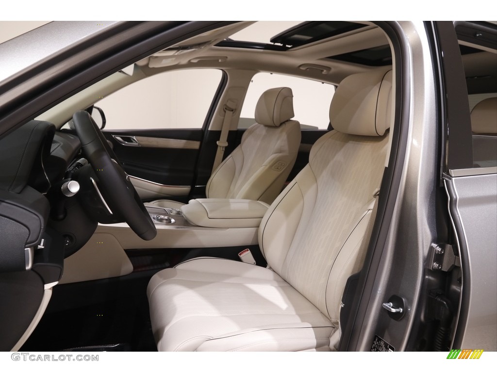 Black/Beige Interior 2022 Genesis GV80 3.5T Advanced AWD Photo #144210945