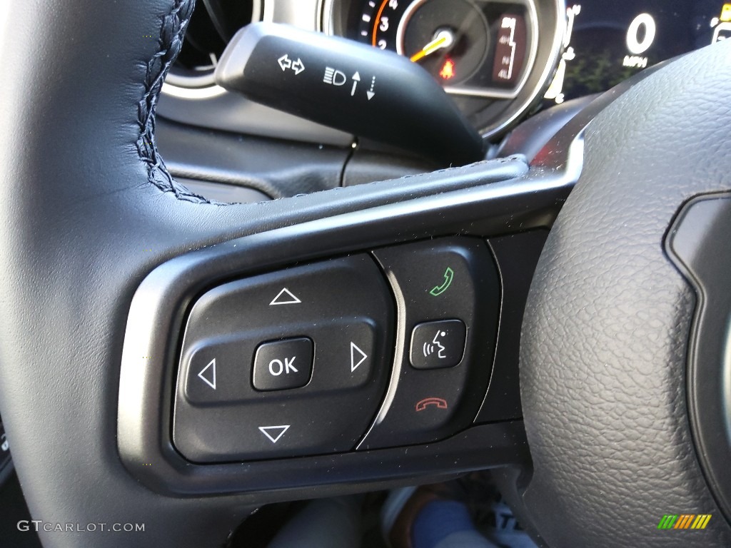 2022 Jeep Gladiator Willys 4x4 Black Steering Wheel Photo #144213324