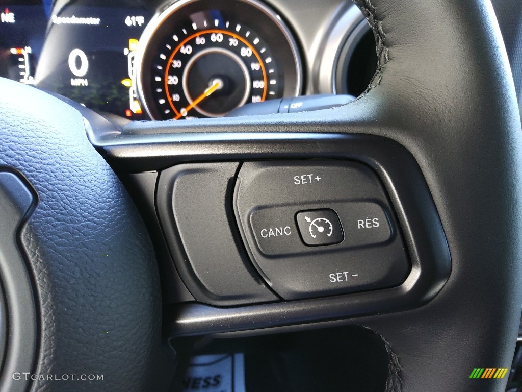 2022 Jeep Gladiator Willys 4x4 Black Steering Wheel Photo #144213351