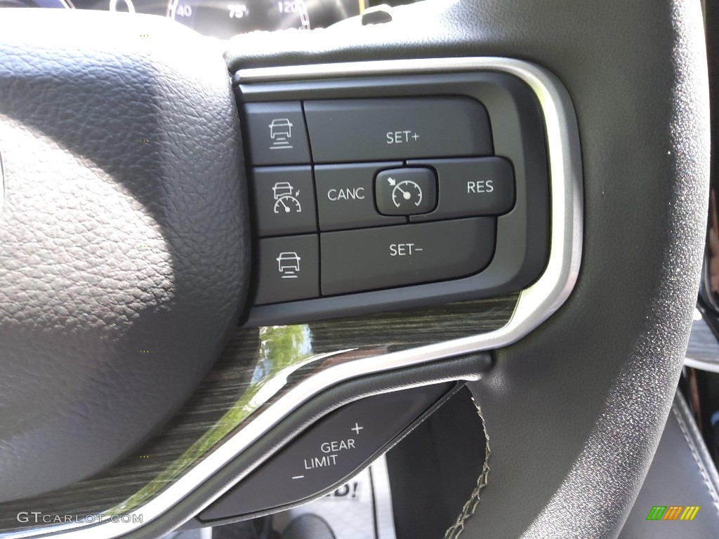 2022 Jeep Wagoneer Series III 4x4 Global Black Steering Wheel Photo #144214299