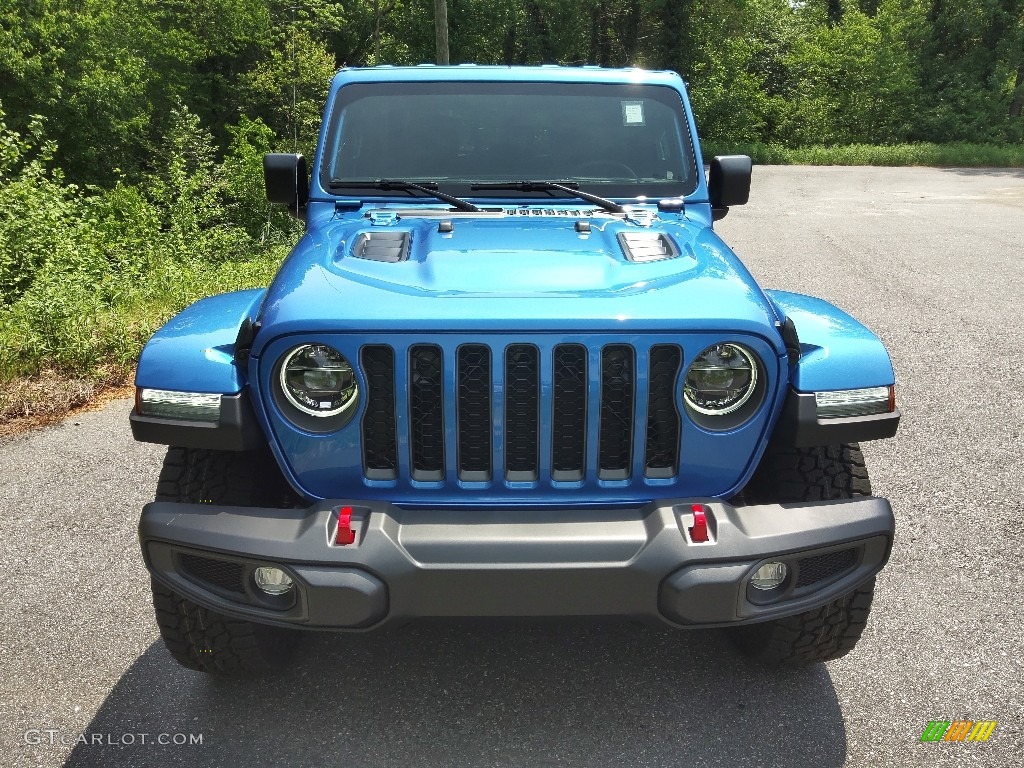 2022 Gladiator Rubicon 4x4 - Hydro Blue Pearl / Black photo #3