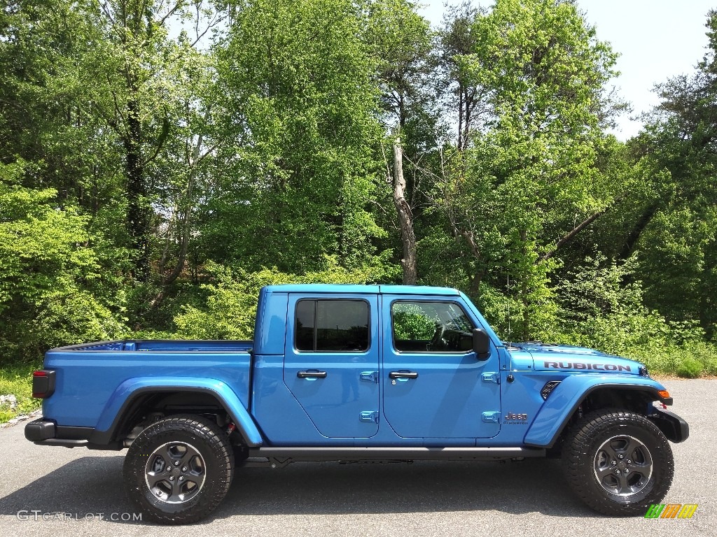 Hydro Blue Pearl 2022 Jeep Gladiator Rubicon 4x4 Exterior Photo #144215661