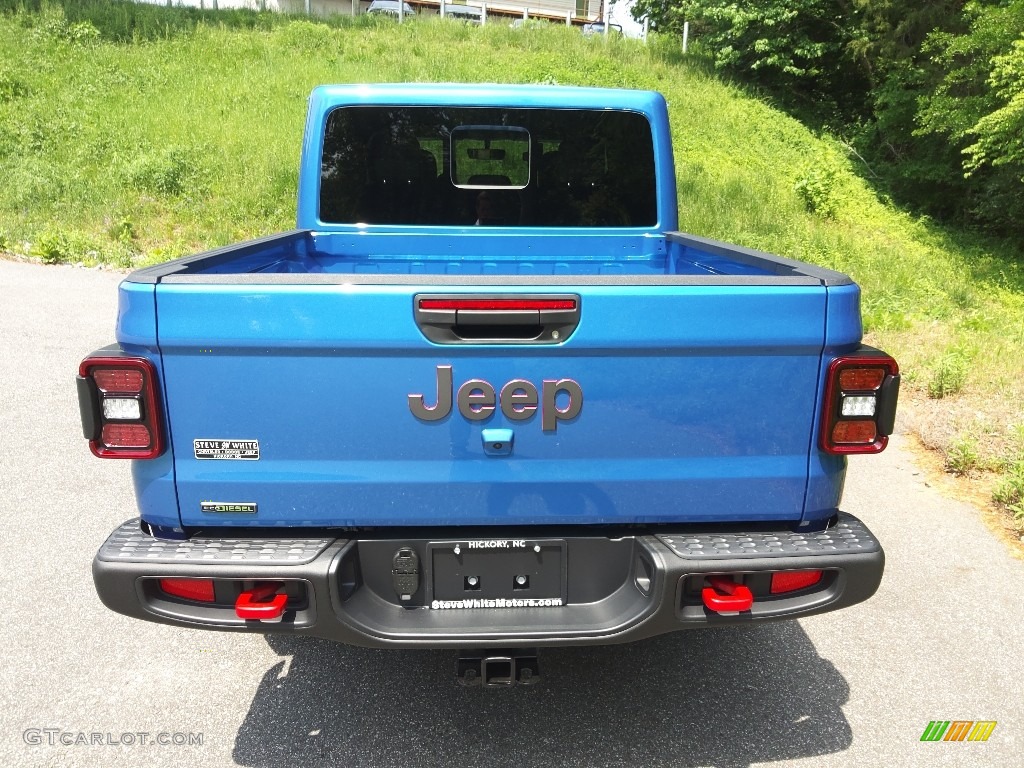 2022 Gladiator Rubicon 4x4 - Hydro Blue Pearl / Black photo #7