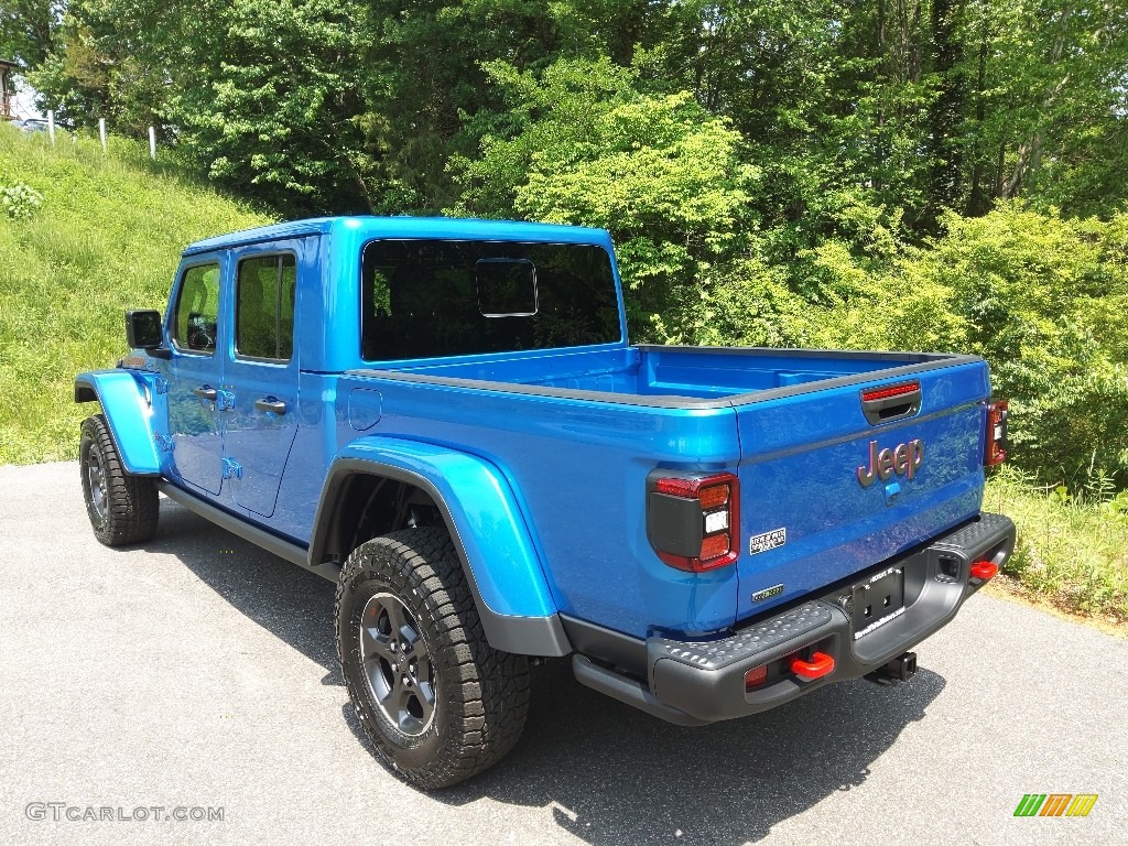 2022 Gladiator Rubicon 4x4 - Hydro Blue Pearl / Black photo #9