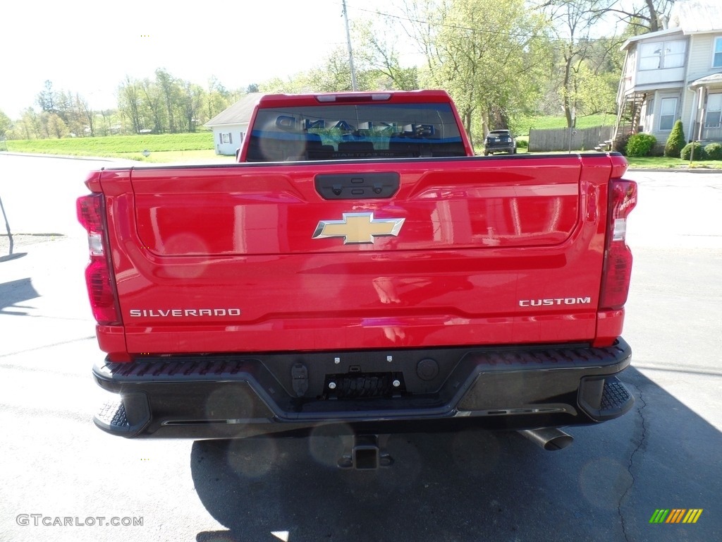 2022 Silverado 2500HD Custom Crew Cab 4x4 - Red Hot / Jet Black photo #9