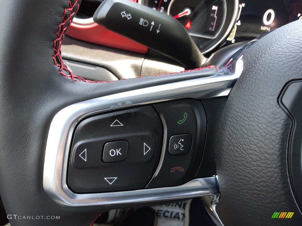 2022 Jeep Gladiator Rubicon 4x4 Black Steering Wheel Photo #144216078