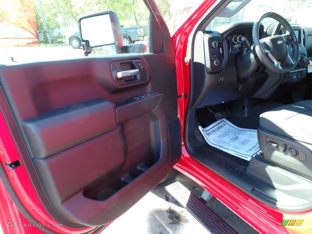 2022 Chevrolet Silverado 2500HD Custom Crew Cab 4x4 Jet Black Door Panel Photo #144216087