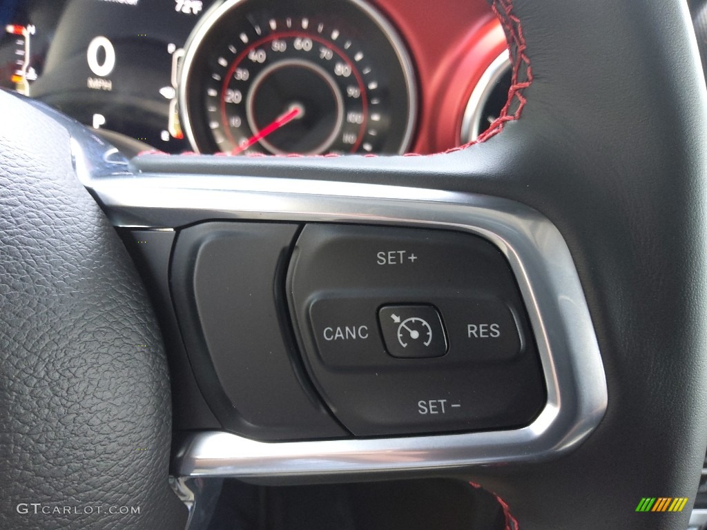 2022 Jeep Gladiator Rubicon 4x4 Black Steering Wheel Photo #144216105