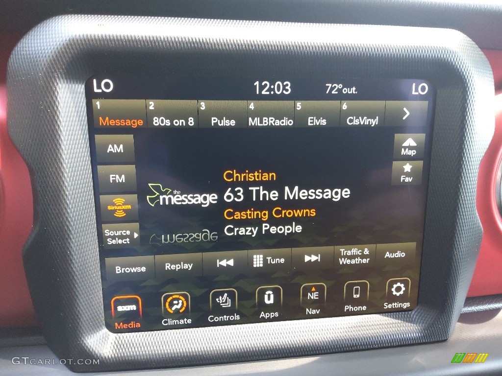 2022 Jeep Gladiator Rubicon 4x4 Audio System Photo #144216171