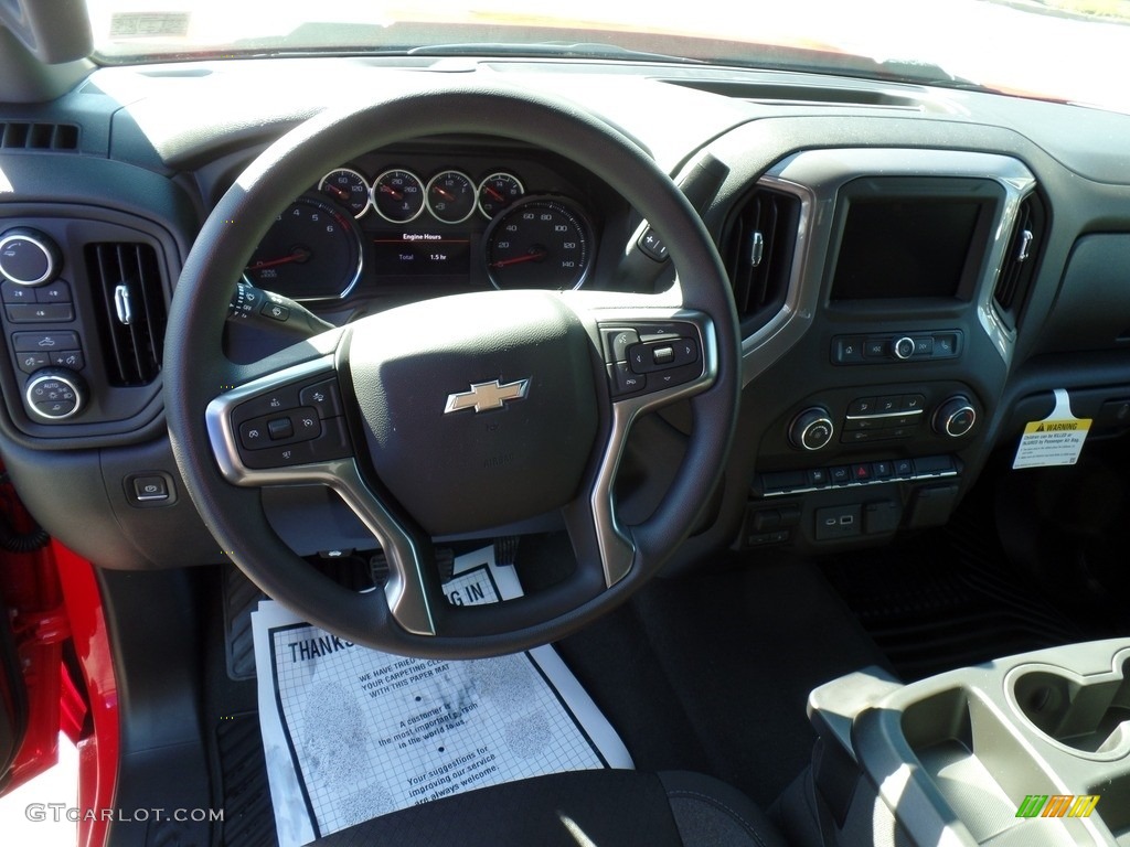 2022 Chevrolet Silverado 2500HD Custom Crew Cab 4x4 Jet Black Dashboard Photo #144216216