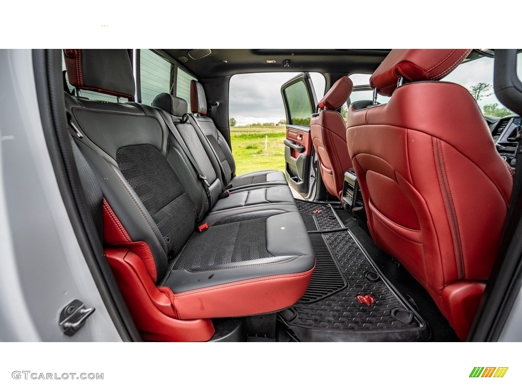 Black/Red Interior 2019 Ram 1500 Rebel Crew Cab 4x4 Photo #144216414