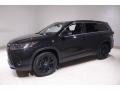 2019 Midnight Black Metallic Toyota Highlander SE AWD  photo #3