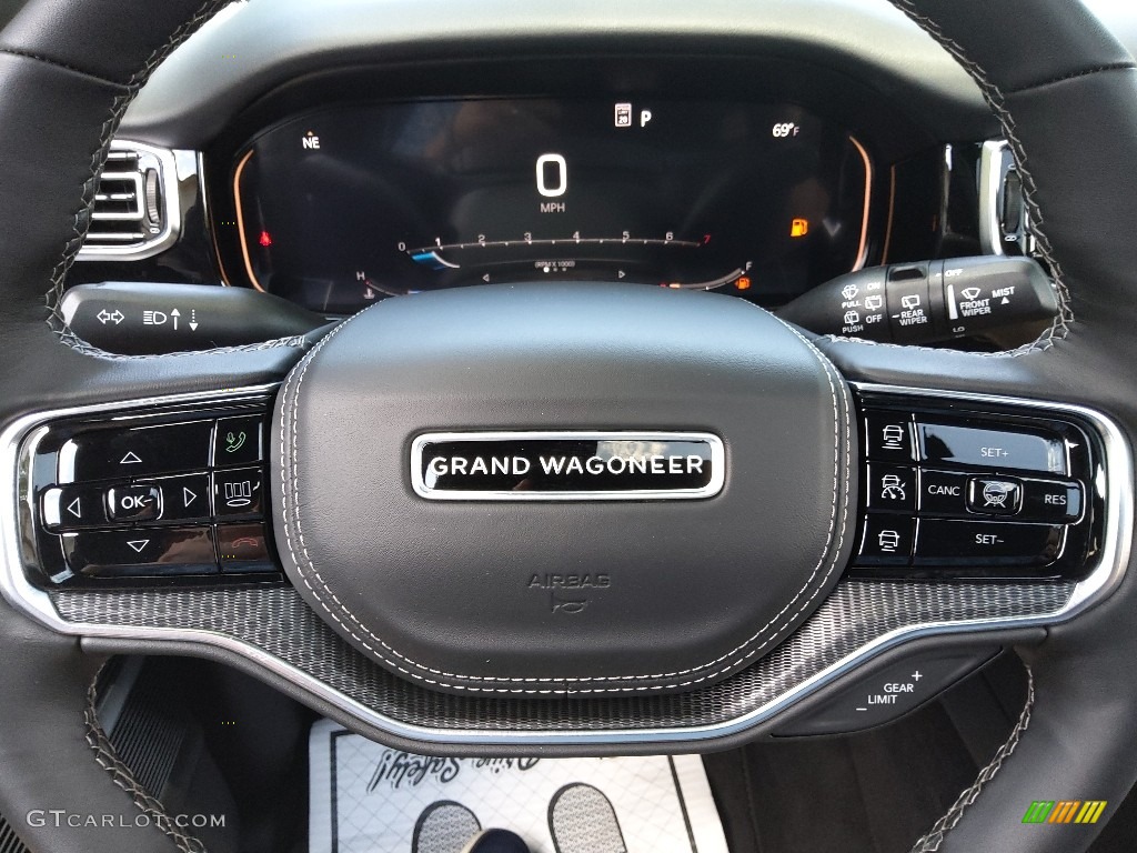 2022 Jeep Grand Wagoneer Obsidian 4x4 Steering Wheel Photos