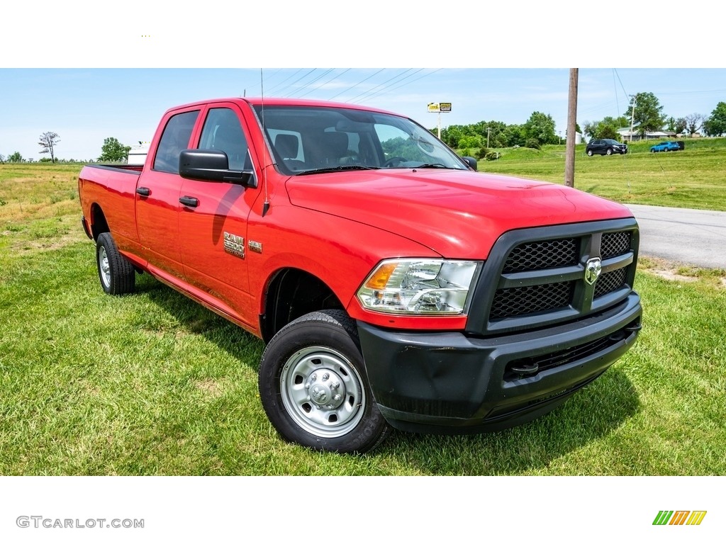 Bright Red 2017 Ram 2500 Tradesman Crew Cab 4x4 Exterior Photo #144218439