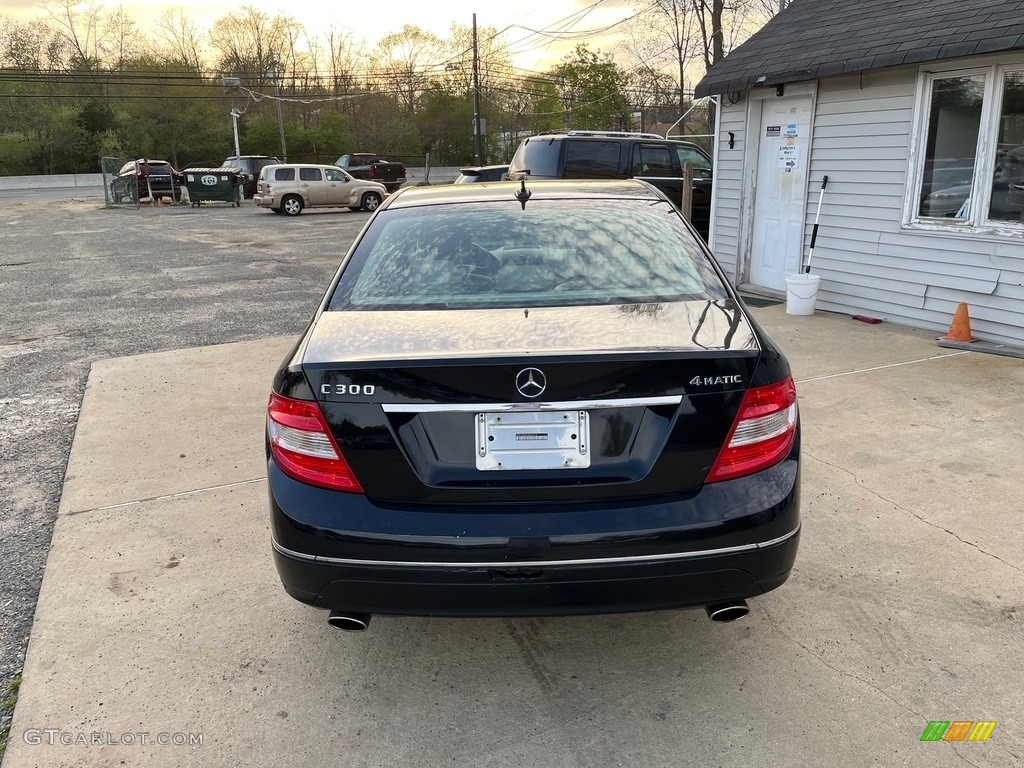 2010 C 300 Luxury 4Matic - Obsidian Black Metallic / Almond/Mocha photo #8