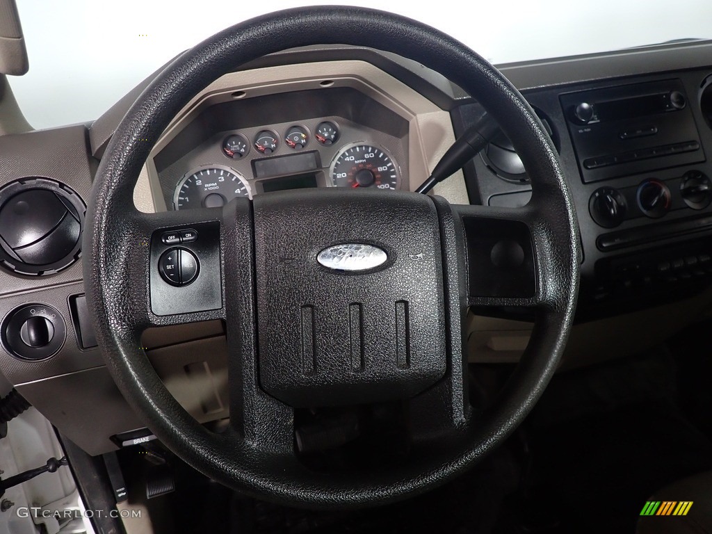 2008 F350 Super Duty XL Regular Cab 4x4 Chassis - Oxford White / Medium Stone photo #15