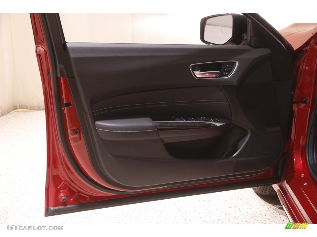 2020 Acura TLX V6 Technology Sedan Ebony Door Panel Photo #144218742