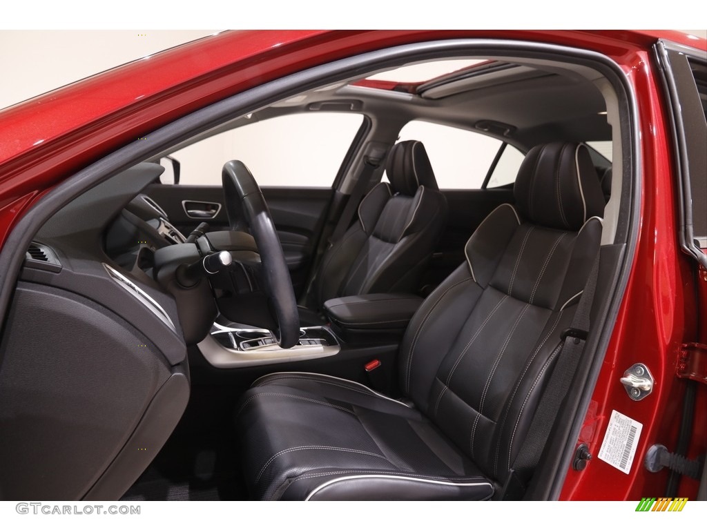 Ebony Interior 2020 Acura TLX V6 Technology Sedan Photo #144218763