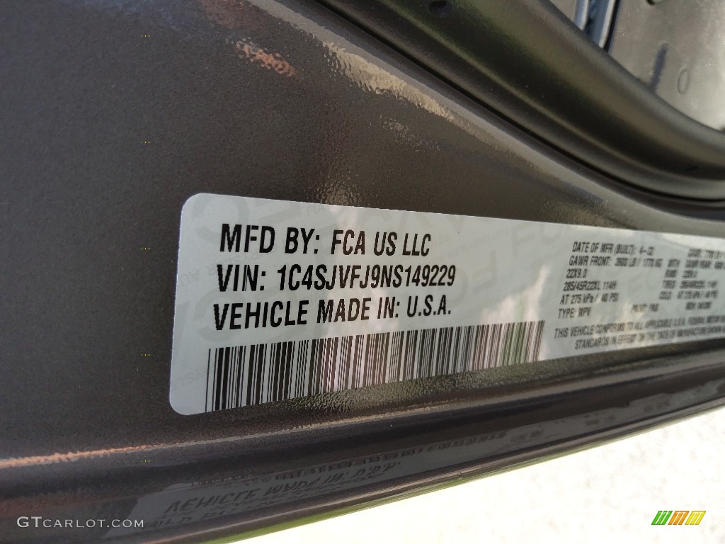 2022 Grand Wagoneer Obsidian 4x4 - Baltic Gray Metallic / Global Black photo #57