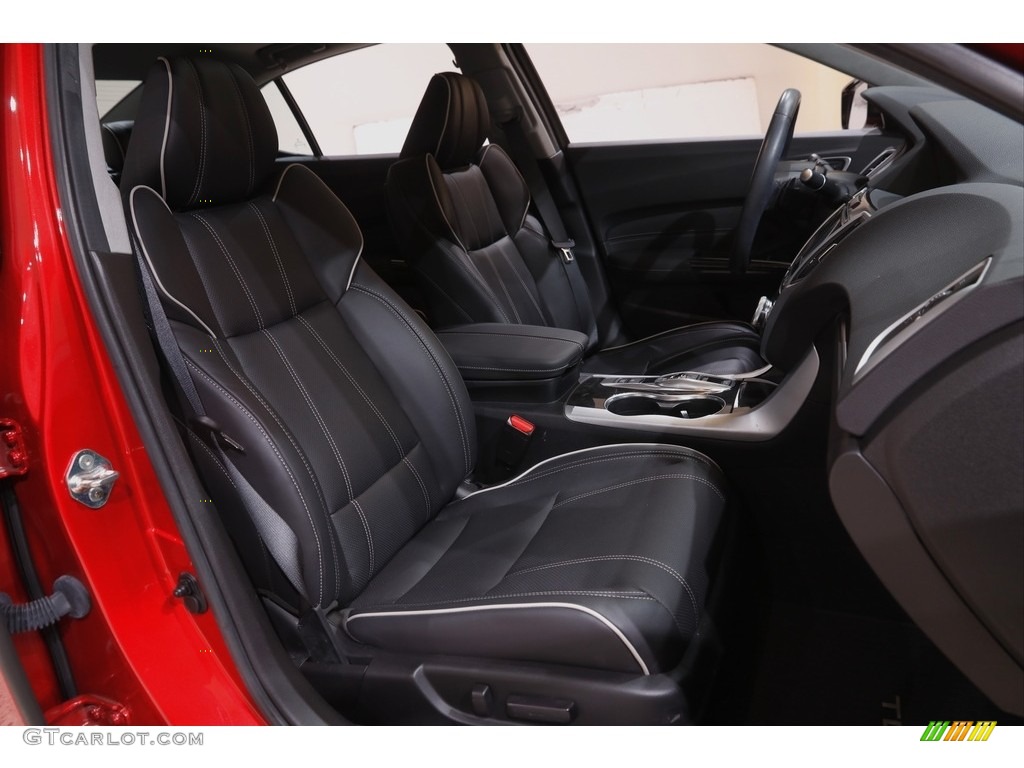 Ebony Interior 2020 Acura TLX V6 Technology Sedan Photo #144218988