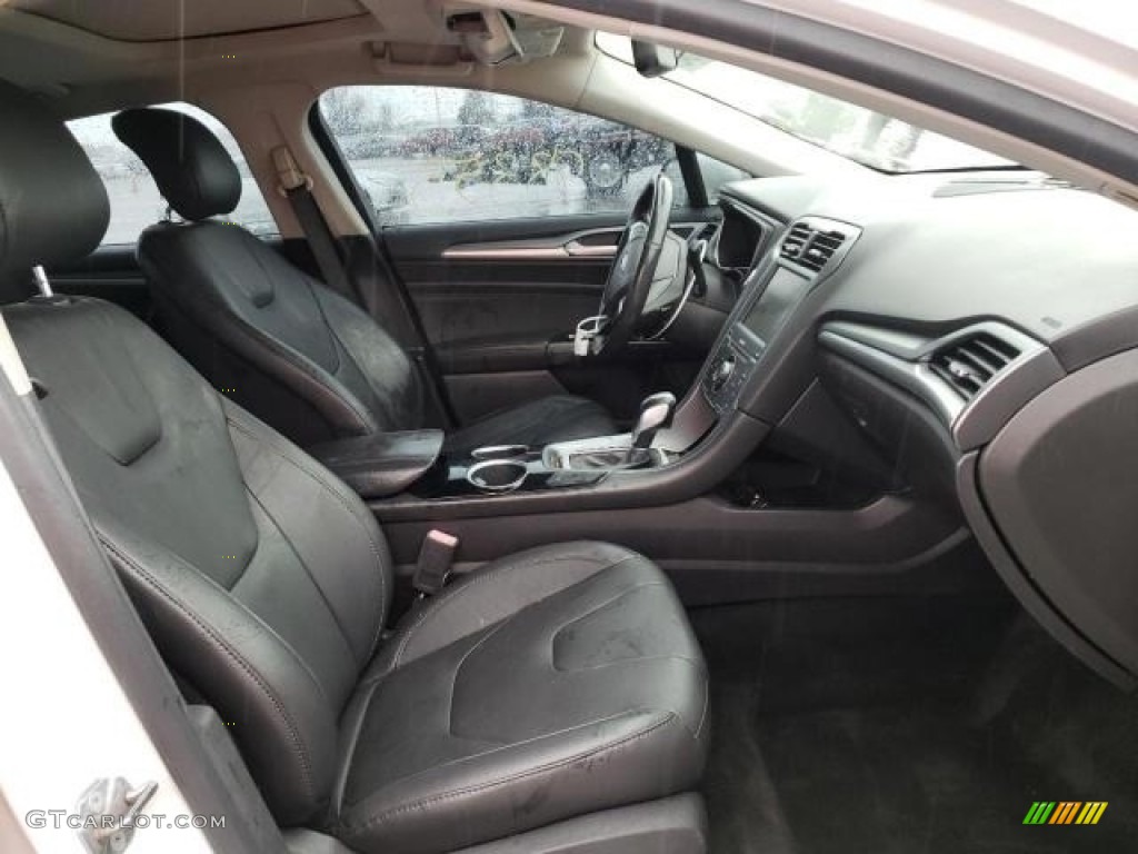 2013 Fusion Titanium - Oxford White / Charcoal Black photo #4