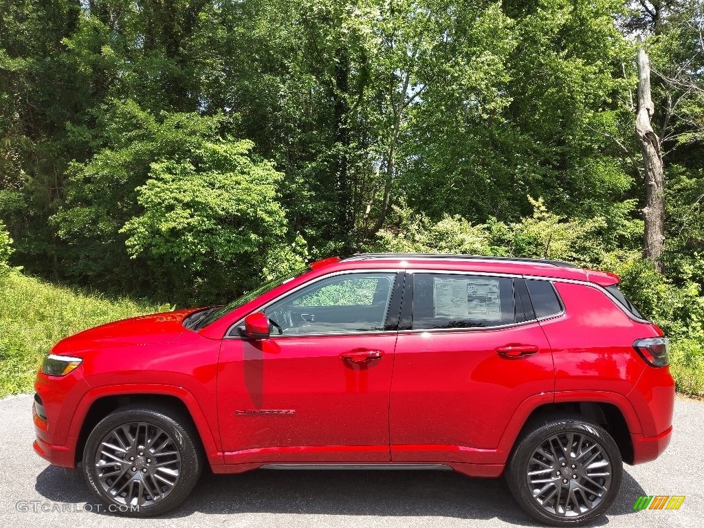 Redline Pearl 2022 Jeep Compass Limited (Red) Edition 4x4 Exterior Photo #144220041