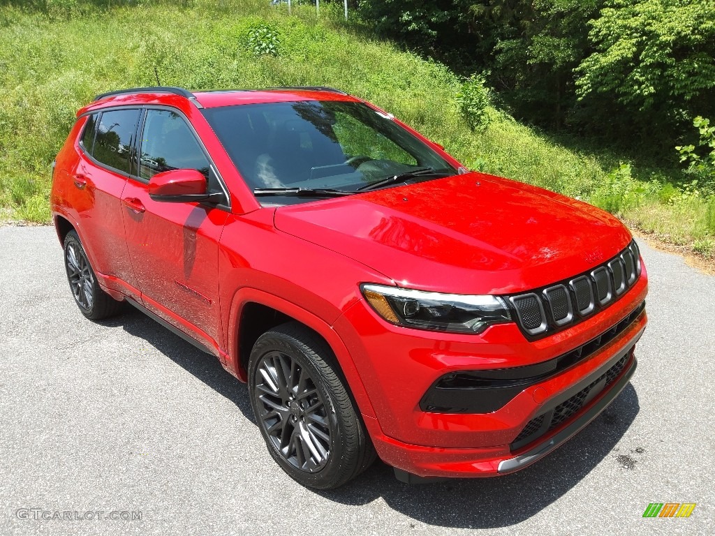 Redline Pearl 2022 Jeep Compass Limited (Red) Edition 4x4 Exterior Photo #144220170