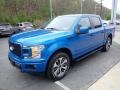 2019 Velocity Blue Ford F150 XL SuperCrew 4x4  photo #6