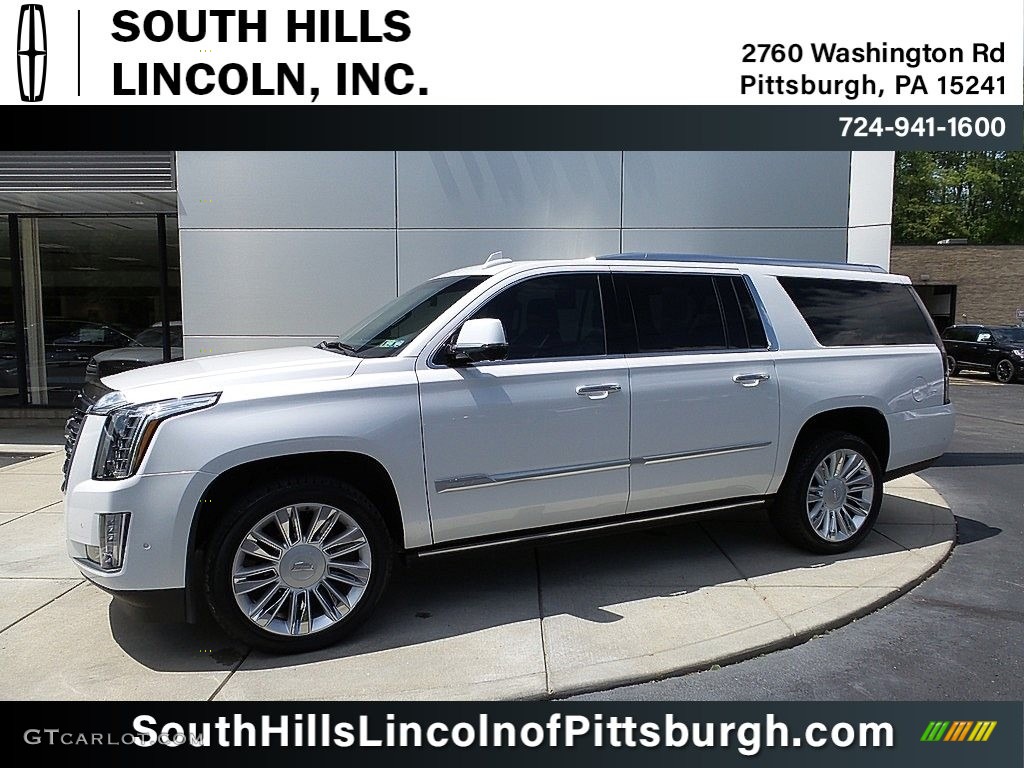 2019 Escalade ESV Platinum 4WD - Crystal White Tricoat / Jet Black photo #1