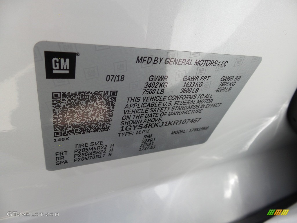 2019 Escalade ESV Platinum 4WD - Crystal White Tricoat / Jet Black photo #23