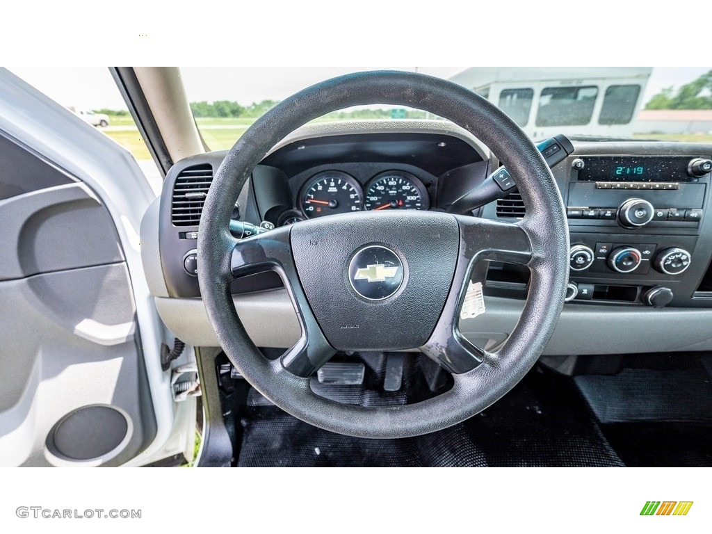 2010 Chevrolet Silverado 1500 Regular Cab Dark Titanium Steering Wheel Photo #144223971