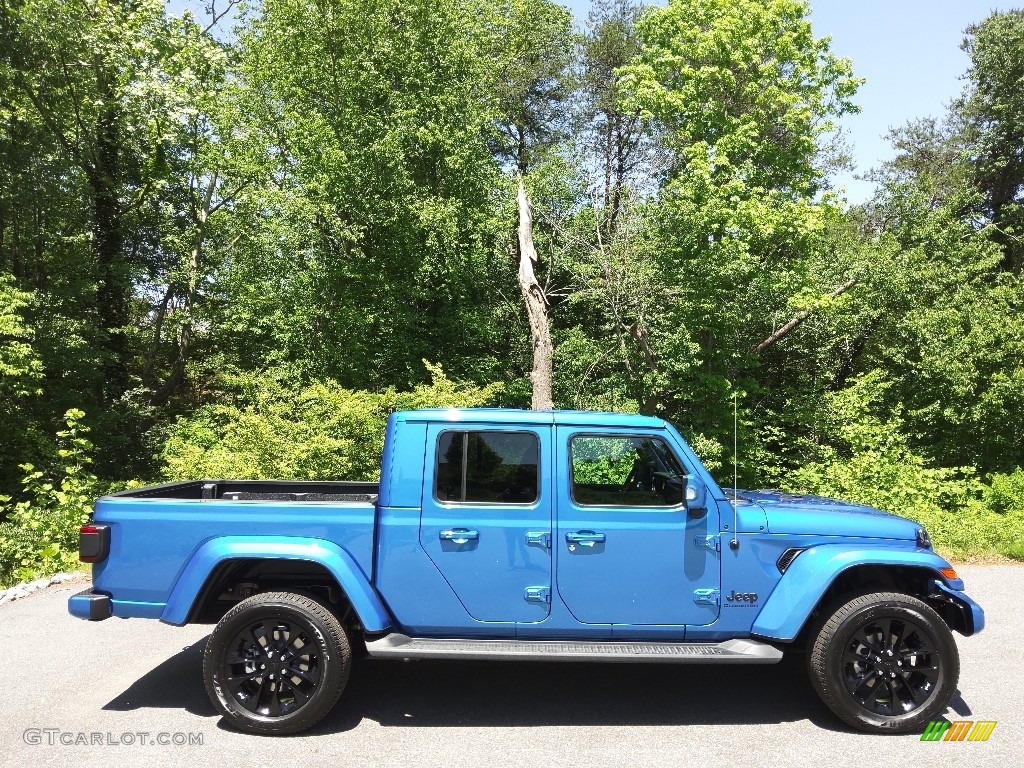 2022 Gladiator High Altitude 4x4 - Hydro Blue Pearl / Black photo #5