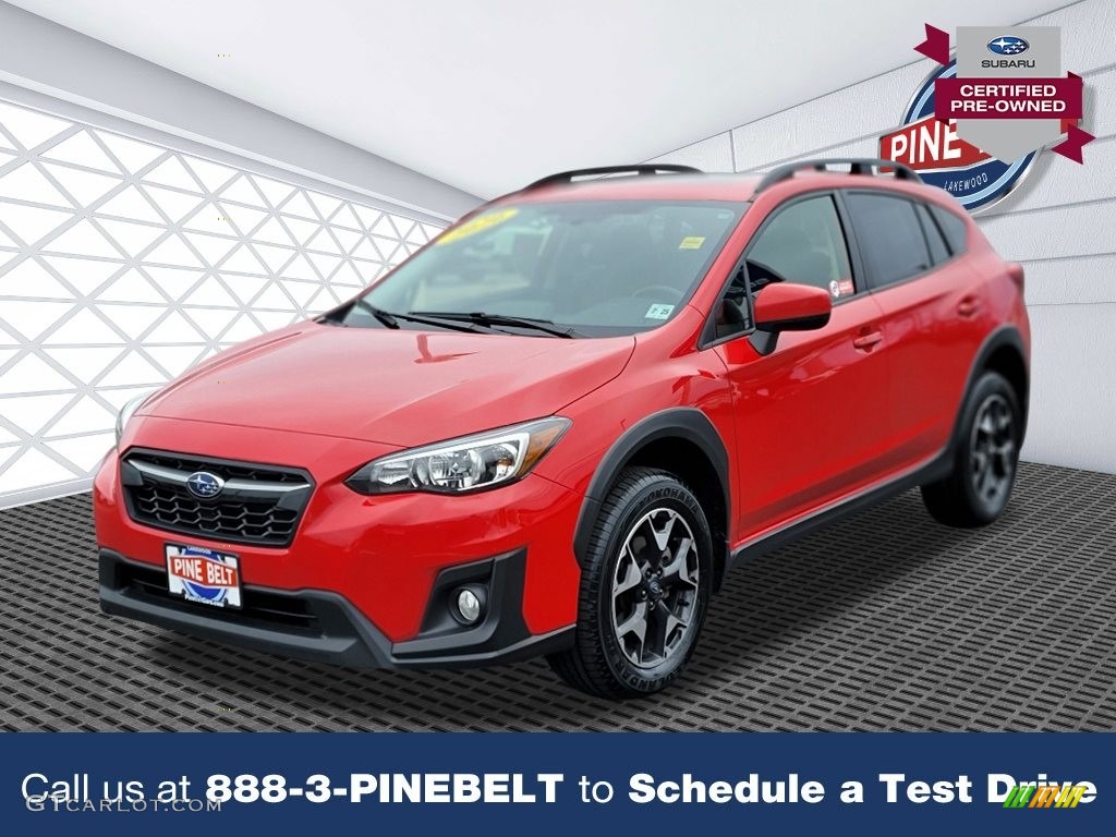 2020 Crosstrek 2.0 Premium - Pure Red / Black photo #1