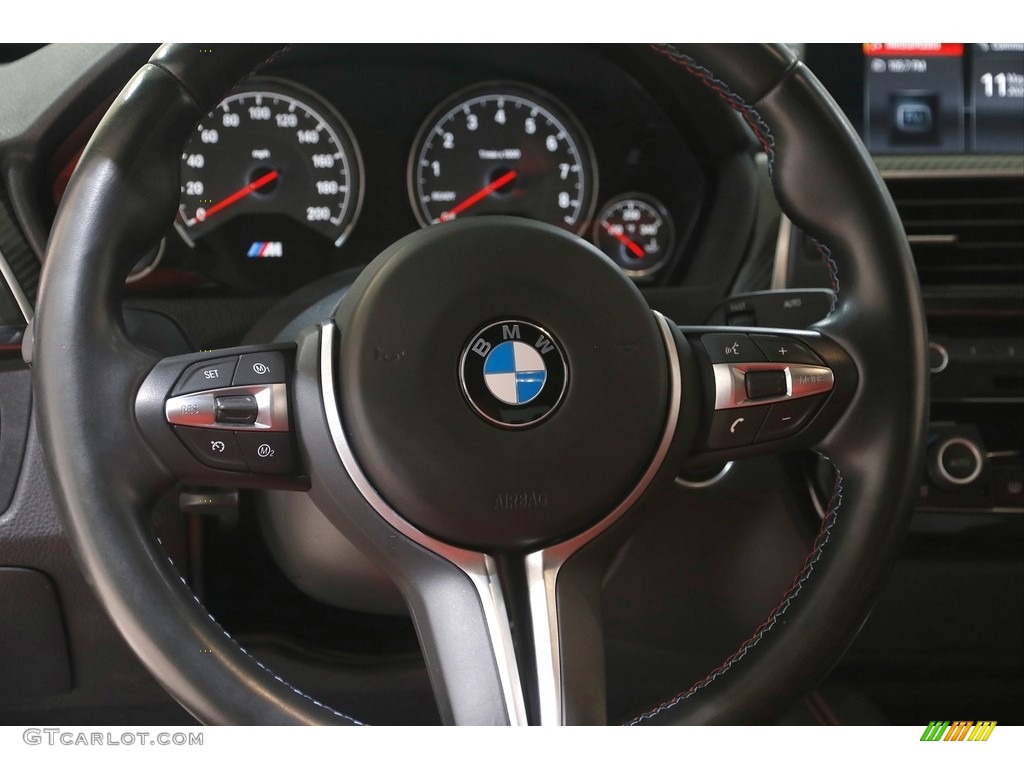 2018 BMW M3 Sedan Sakhir Orange/Black Steering Wheel Photo #144224658