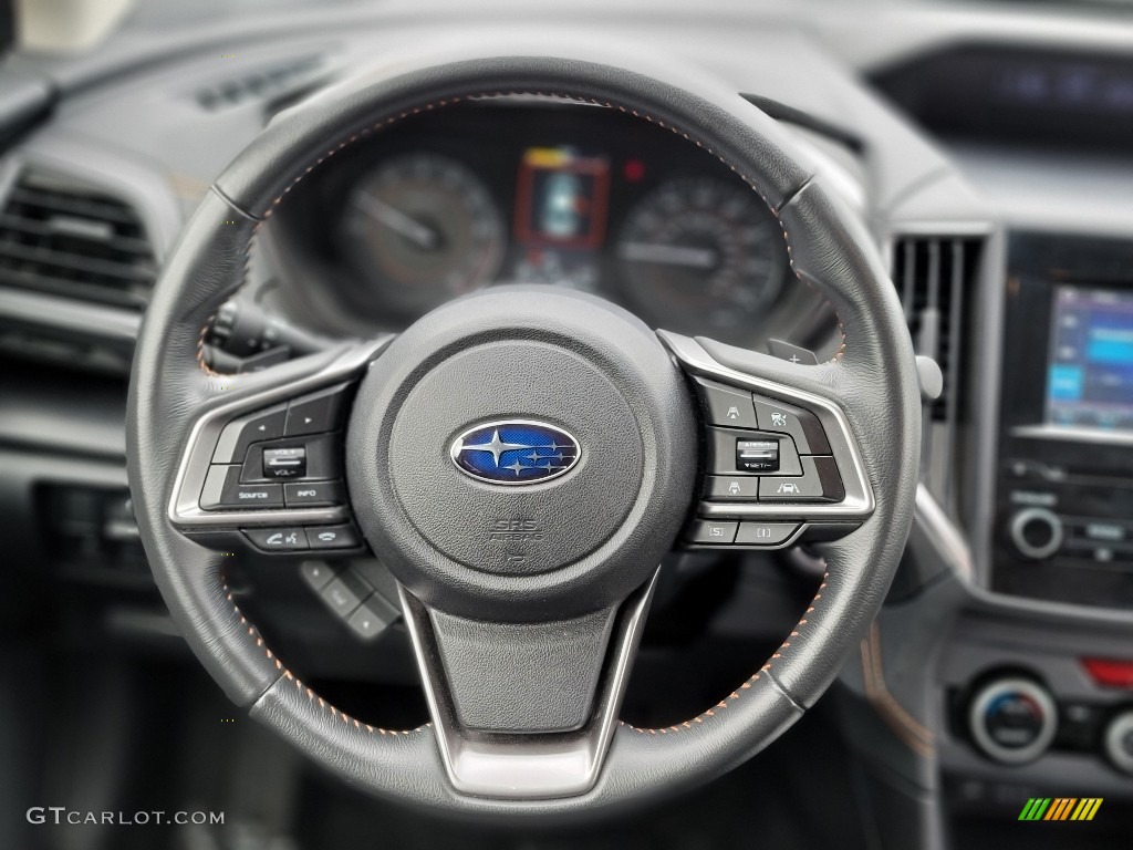 2020 Subaru Crosstrek 2.0 Premium Black Steering Wheel Photo #144224670