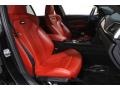 2018 BMW M3 Sakhir Orange/Black Interior Front Seat Photo