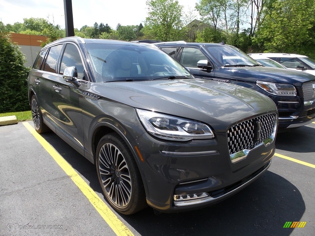 Chroma Caviar Dark Gray 2020 Lincoln Aviator Black Label AWD Exterior Photo #144225303