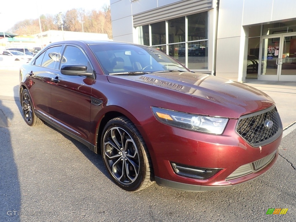 2018 Taurus SHO AWD - Burgundy Velvet / Charcoal Black/Mayan Gray photo #7