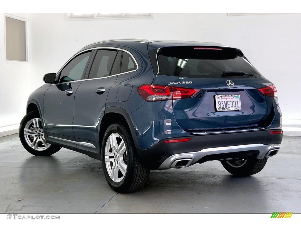 2021 GLA 250 - Denim Blue Metallic / Macchiato Beige photo #10