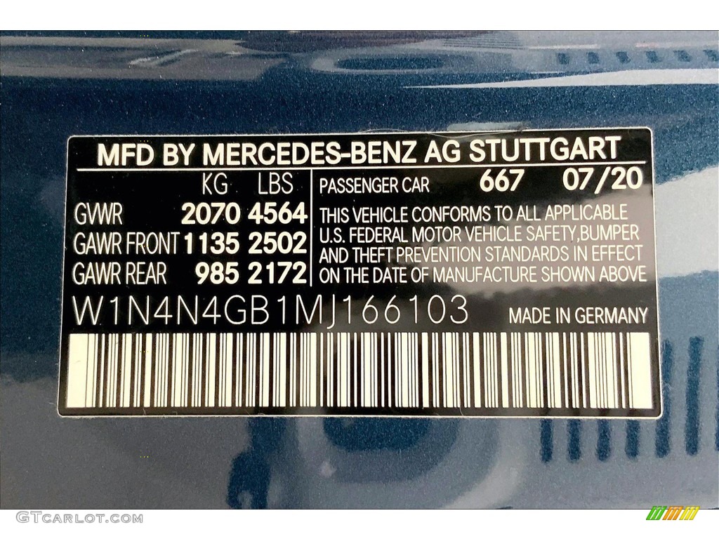 2021 GLA 250 - Denim Blue Metallic / Macchiato Beige photo #33